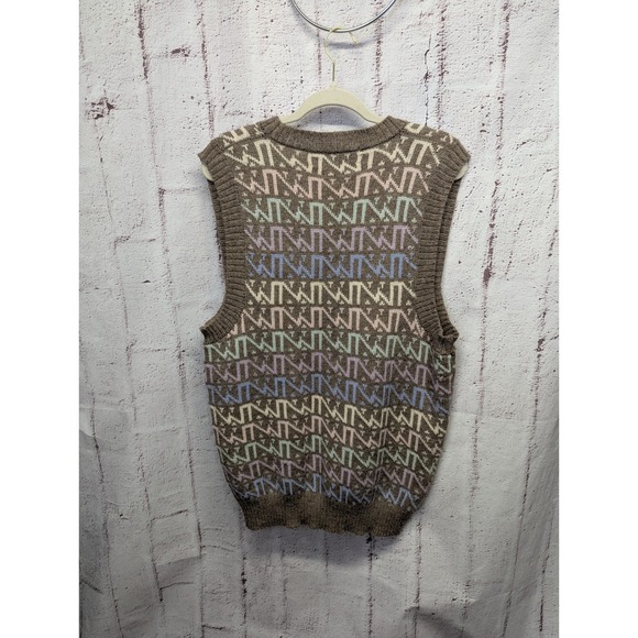 Peruvian Connection Alpaca HandMade Knitted Vest Sweater Peru Pastel Colors - Picture 3 of 6